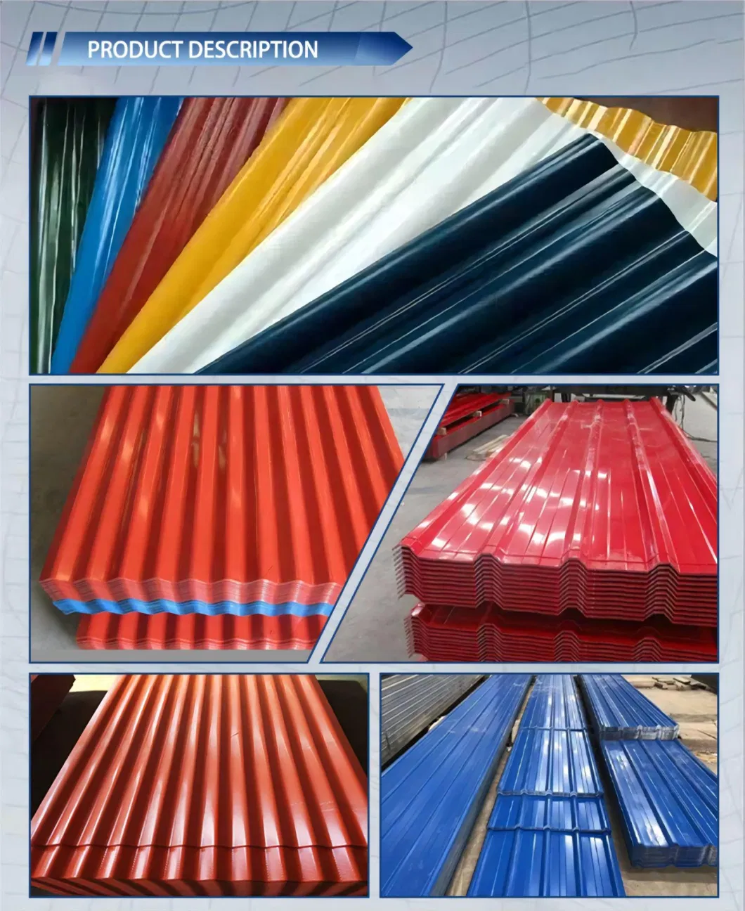 PPGI PPGL Gi Gl Prepainted Galvanised Iron Zinc Coated Prepainted Galvanized Az Galvalume Hot Dipped Galvanized Corrugated Sheets Color Coated Coil Strip