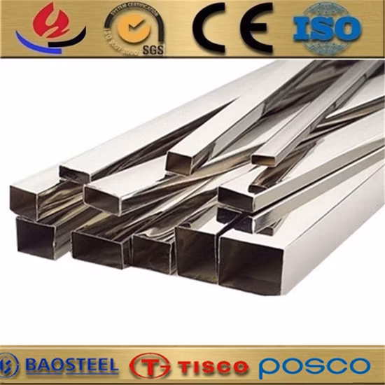 Los Ss soldaron con autógena el tubo de acero inoxidable coloreado oro 304 316L del cuadrado AISI 201 del tubo